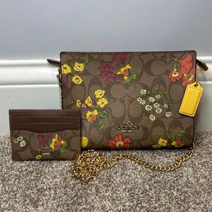 Coach Slim Crossbody with Matching Cardholder